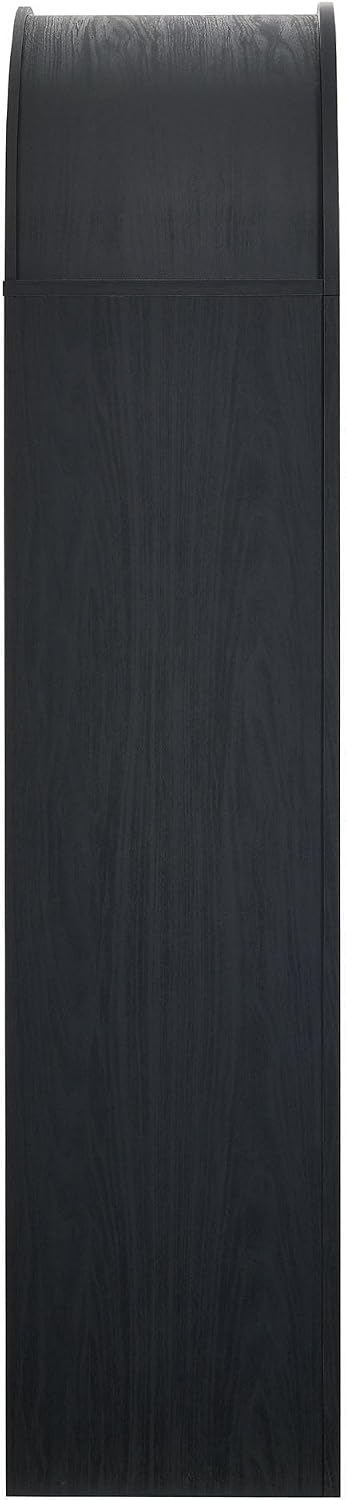 Modway Evie - Estantería ancha y arqueada moderna en color negro \u...