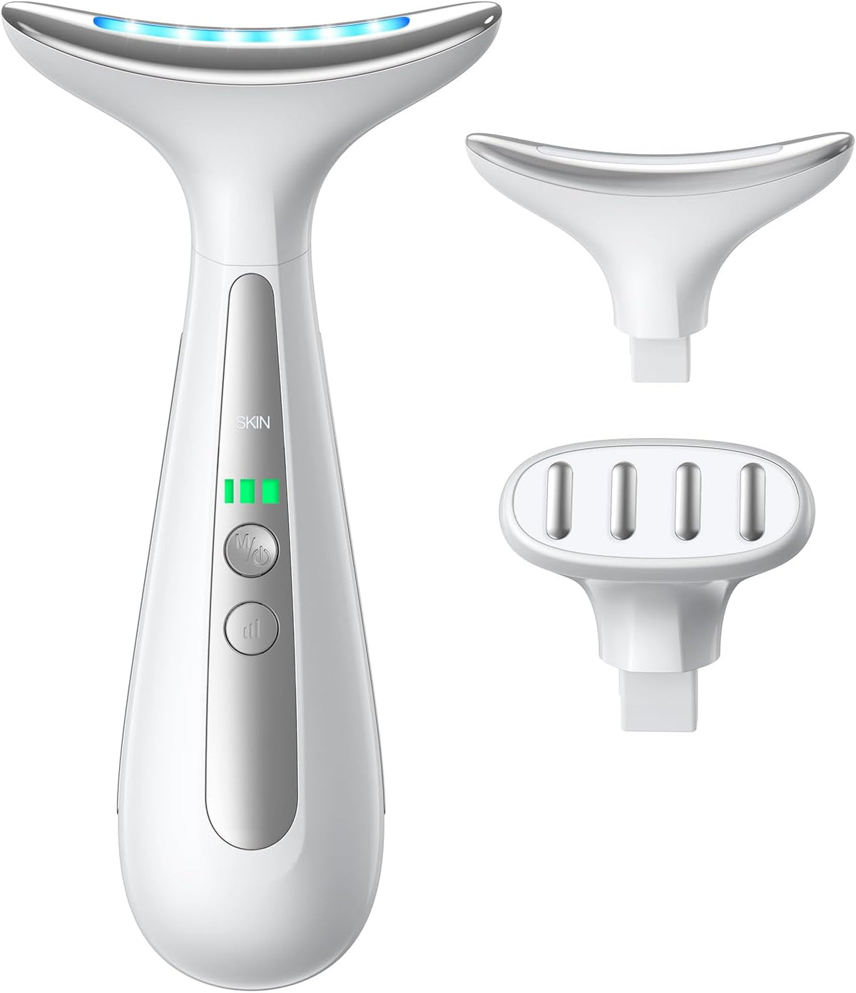 RNAIX Masajeador facial de ojos de doble cabeza con terapia de calo...
