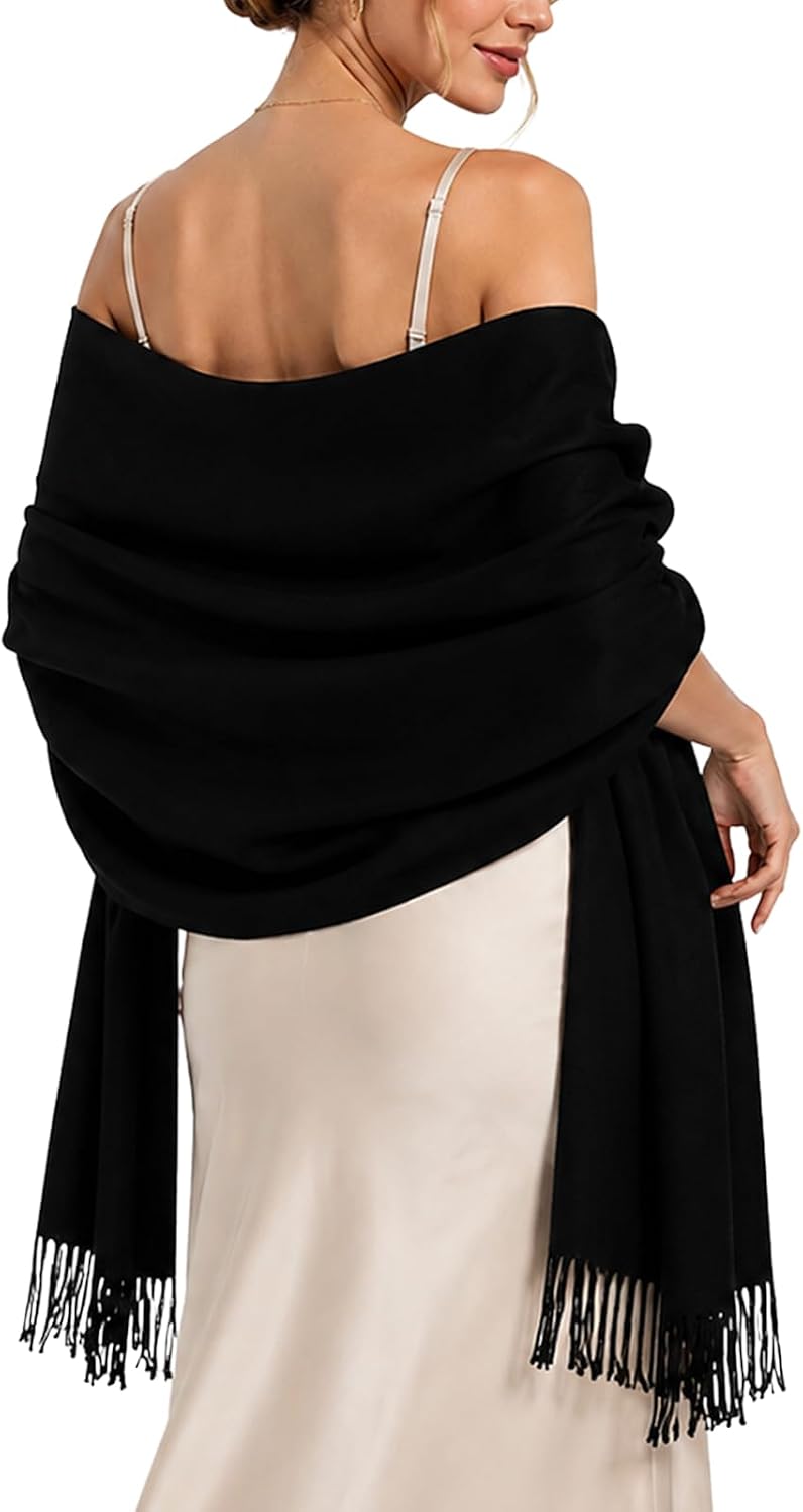 RIIQIICHY Bufandas de mujer, chales de pashmina y envolturas para v...