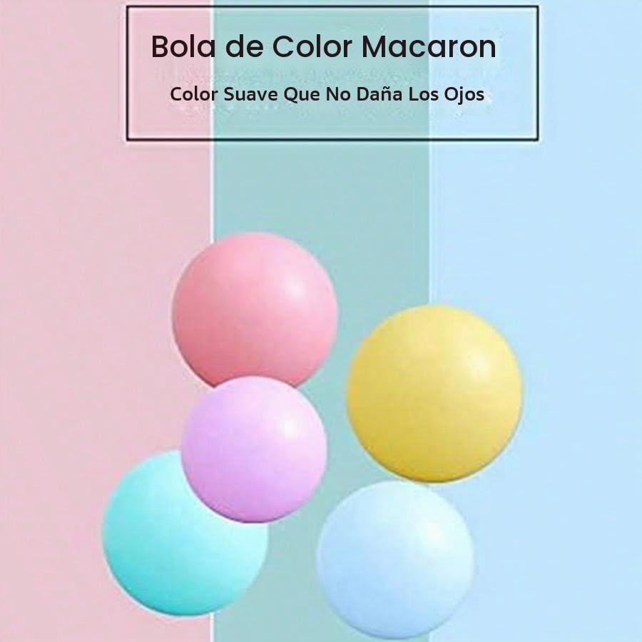 MoonxHome - Pelotas de plástico de colores pastel sin BPA, a prueba...