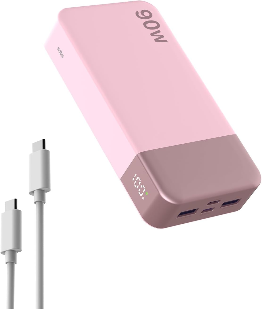 NOBIS Cargador portátil de 20000 mAh, banco de energía para portáti...