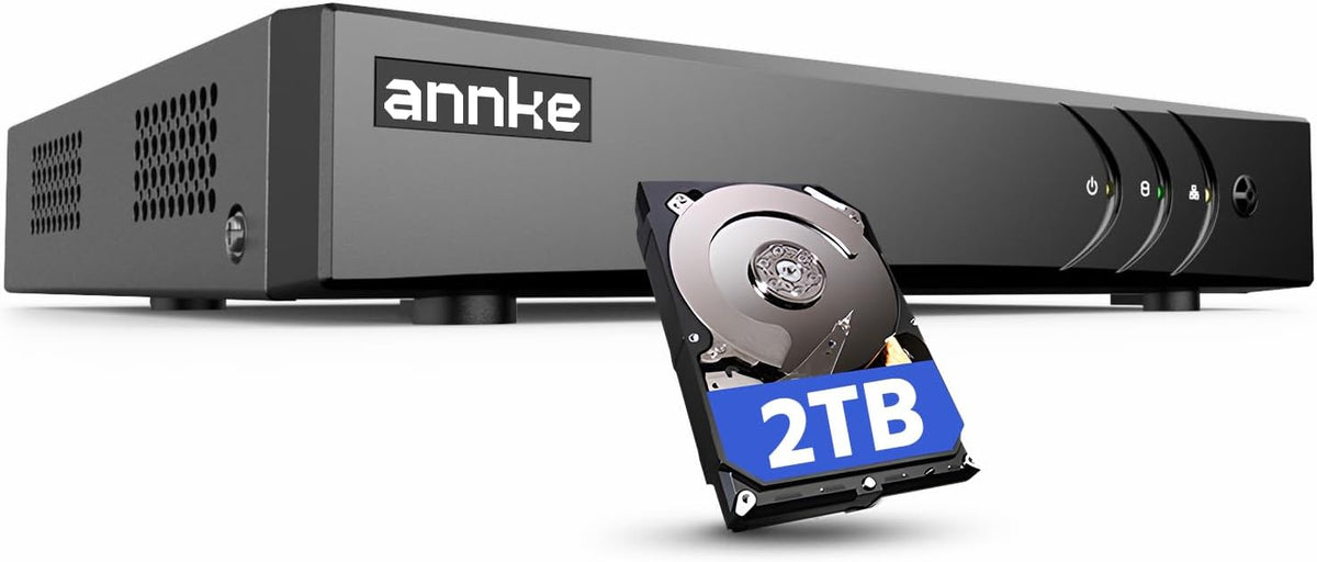 ANNKE Grabadora de video de seguridad de 5MP Lite de 16 canales con...