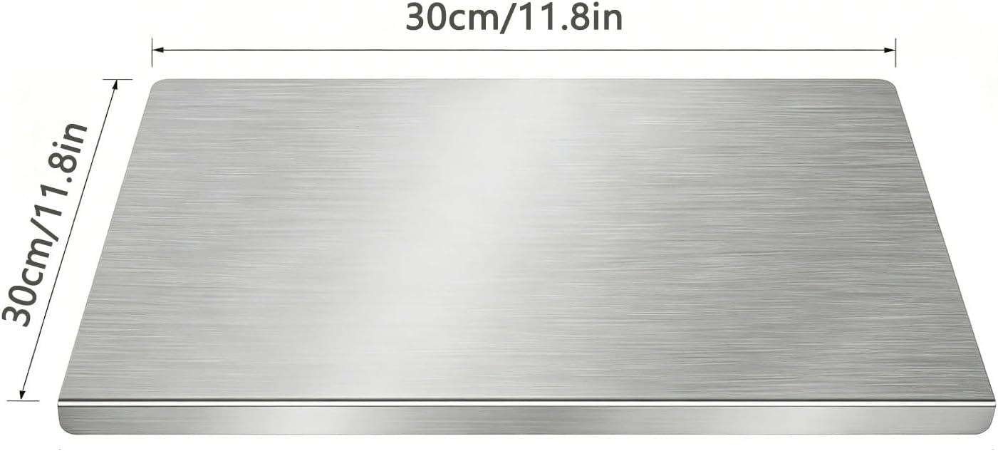 Tabla de cortar de acero inoxidable para cocina, tabla de cortar de...