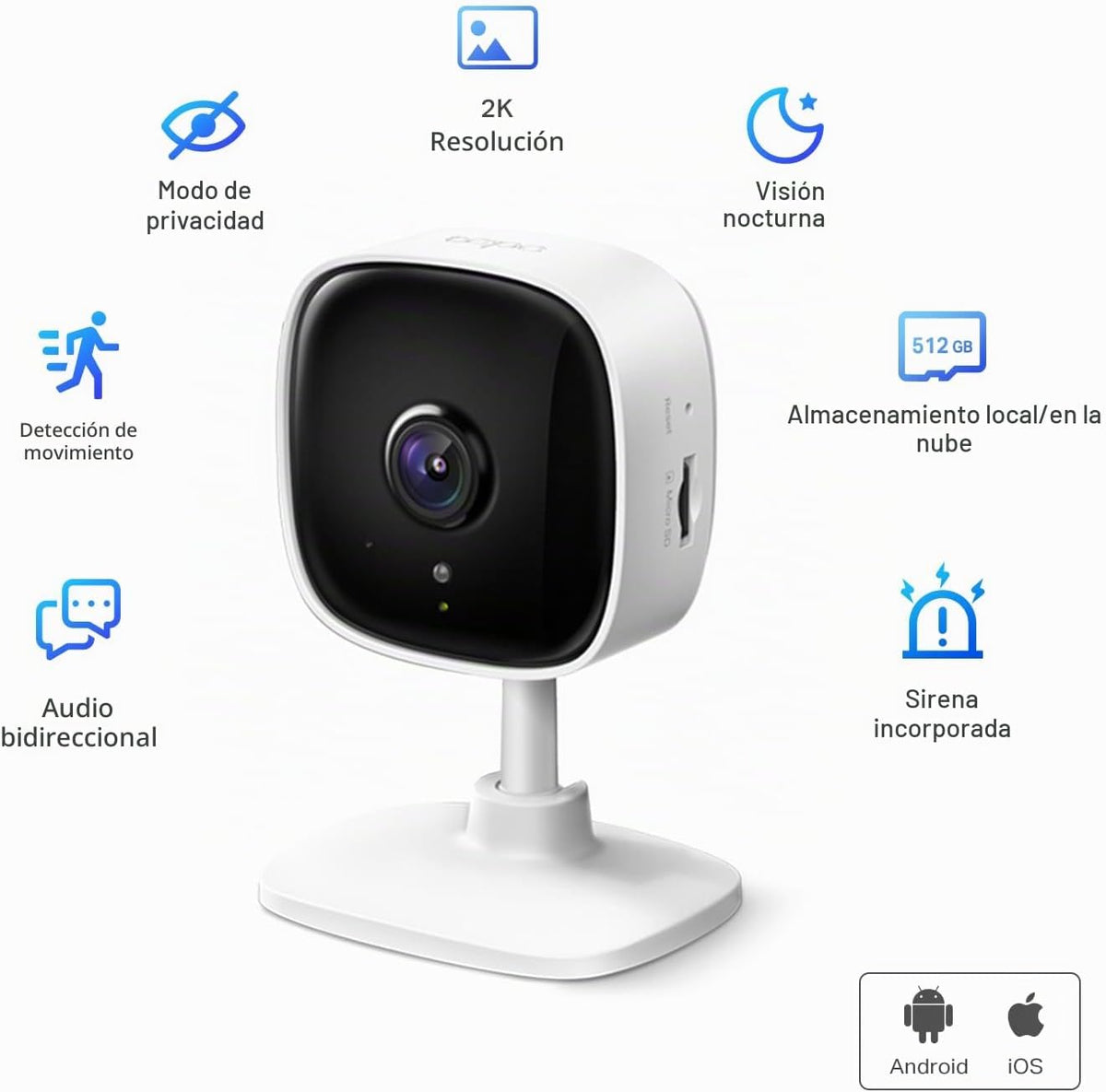 Tapo TP-Link - Cámara de seguridad 2K para monitor de bebé, cámara...