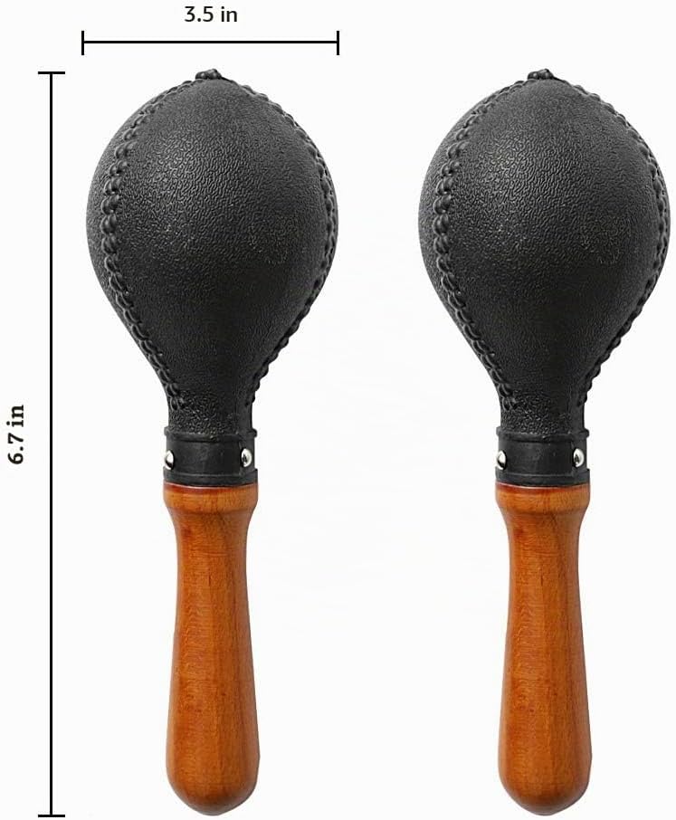 Maracas de percusión par de agitadores sonajeros martillo de arena...