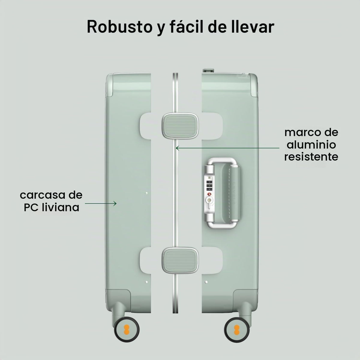 LEVEL8 Equipaje de mano aprobado por aerolíneas con marco de alumin...