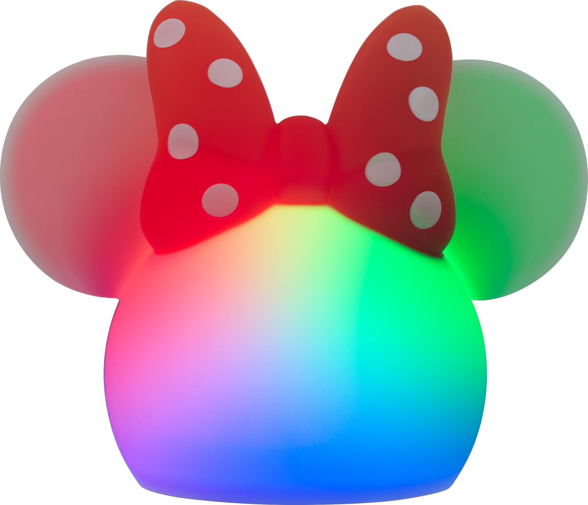 Disney Minnie Mouse Luz Squishy que Cambia de Color, Luz Nocturna p...