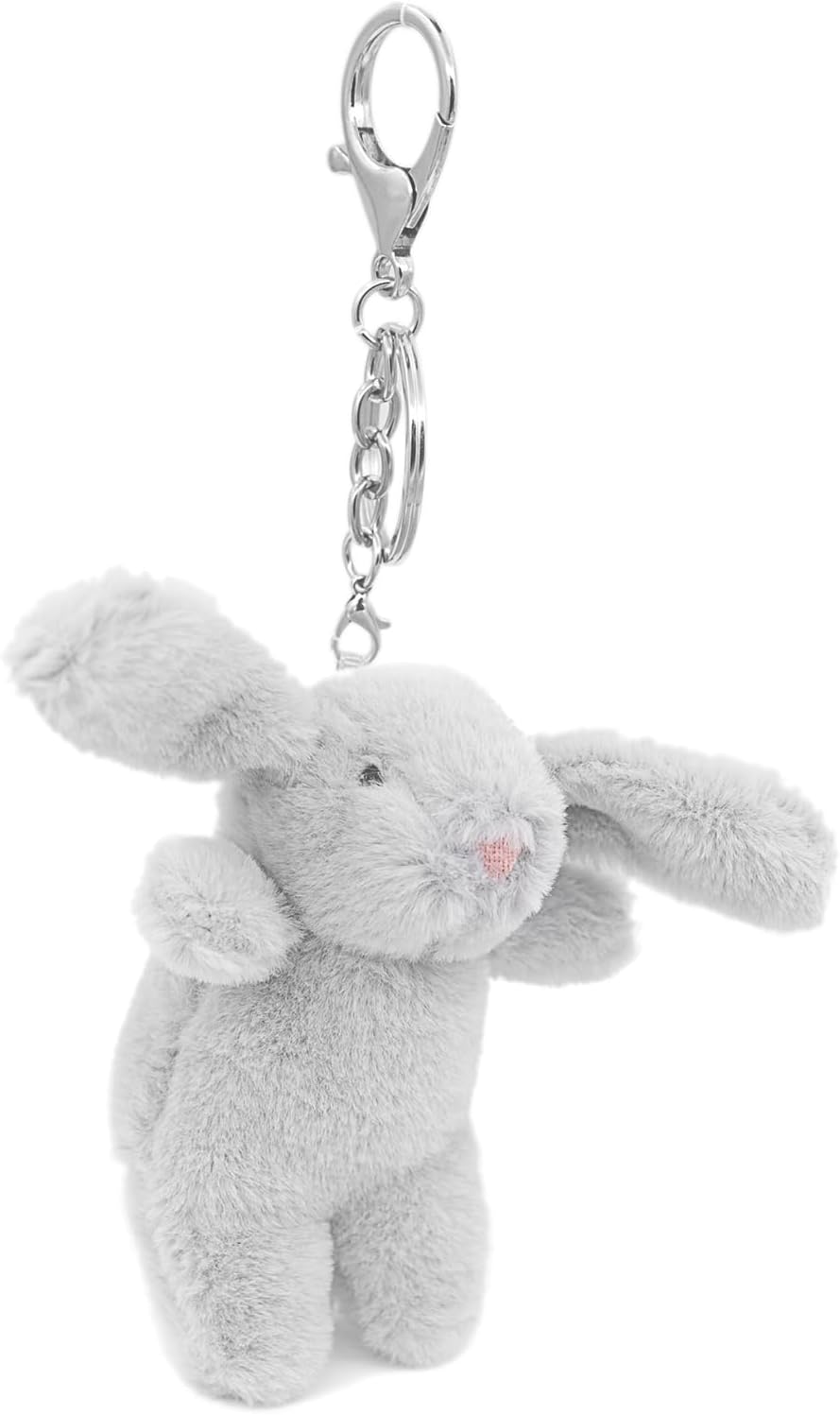 Miokkley Lindo llavero de peluche de conejo para mochila, mini llav...