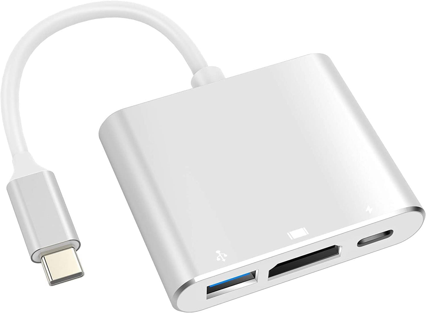 Battony Adaptador USB C a HDTV, convertidor AV multipuerto tipo C c...