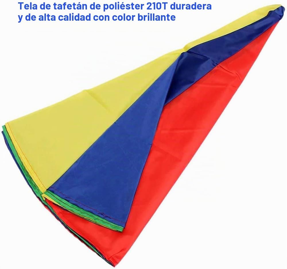 AMYESE Paracaídas arcoíris de 6.5 pies\/10 pies\/12 pies\/13 pies\/...