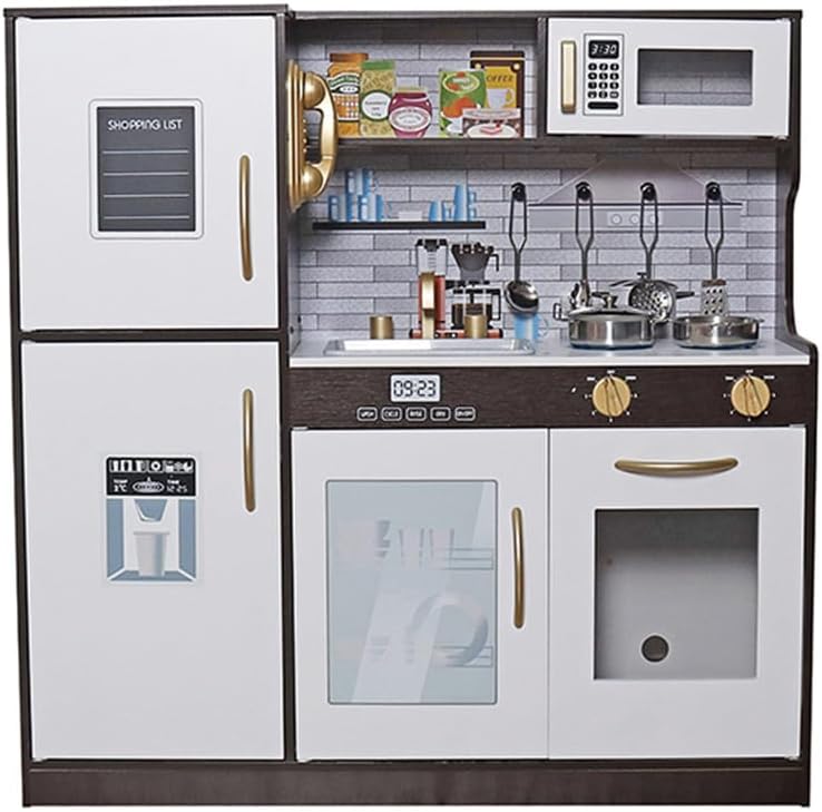 TOUCH US Conjunto de Juguetes de Cocina de Madera con Luz, Juego de...