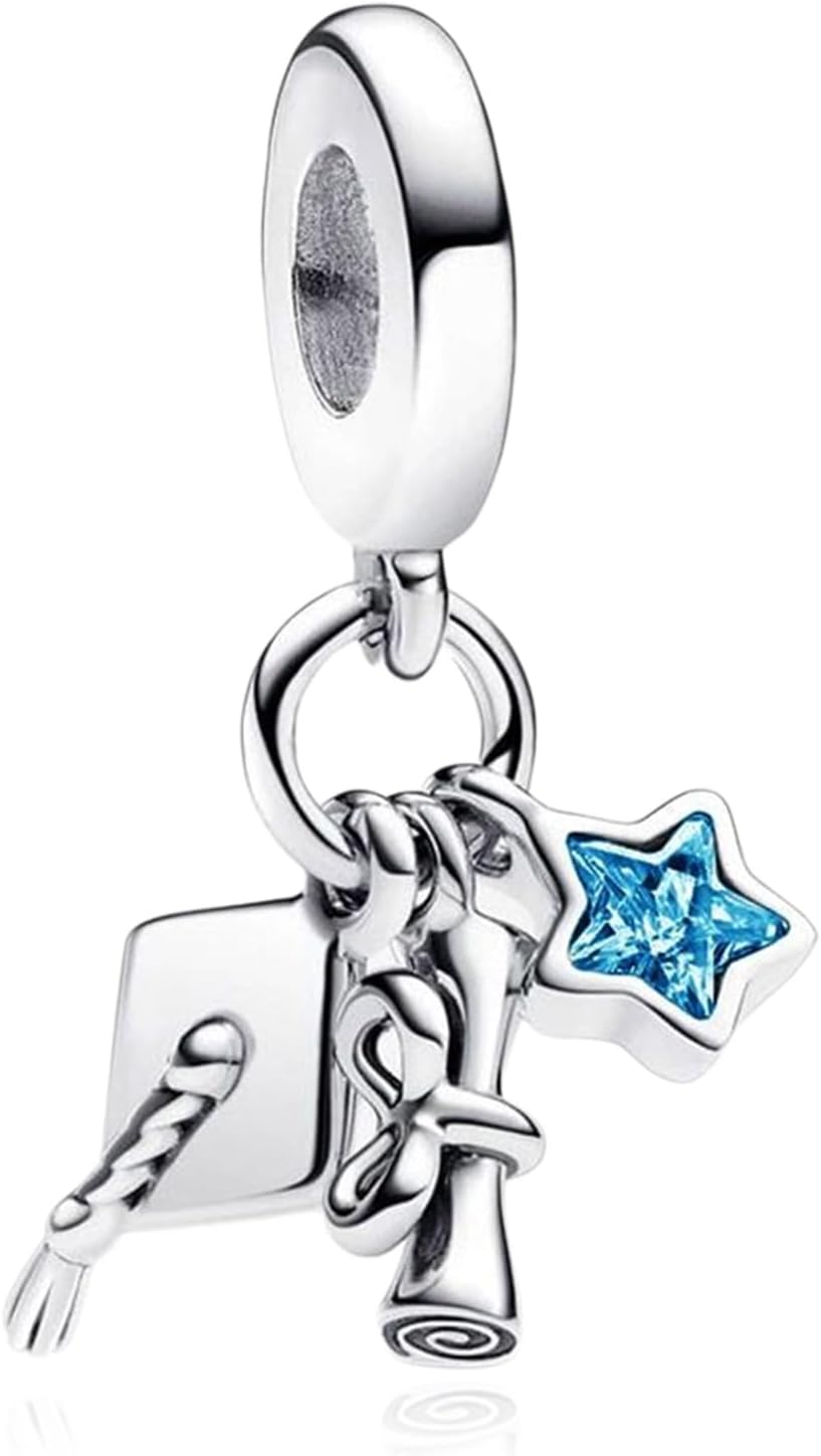 H.ZHENYUE Dijes de plata esterlina 925 con diseño de personaje de p...