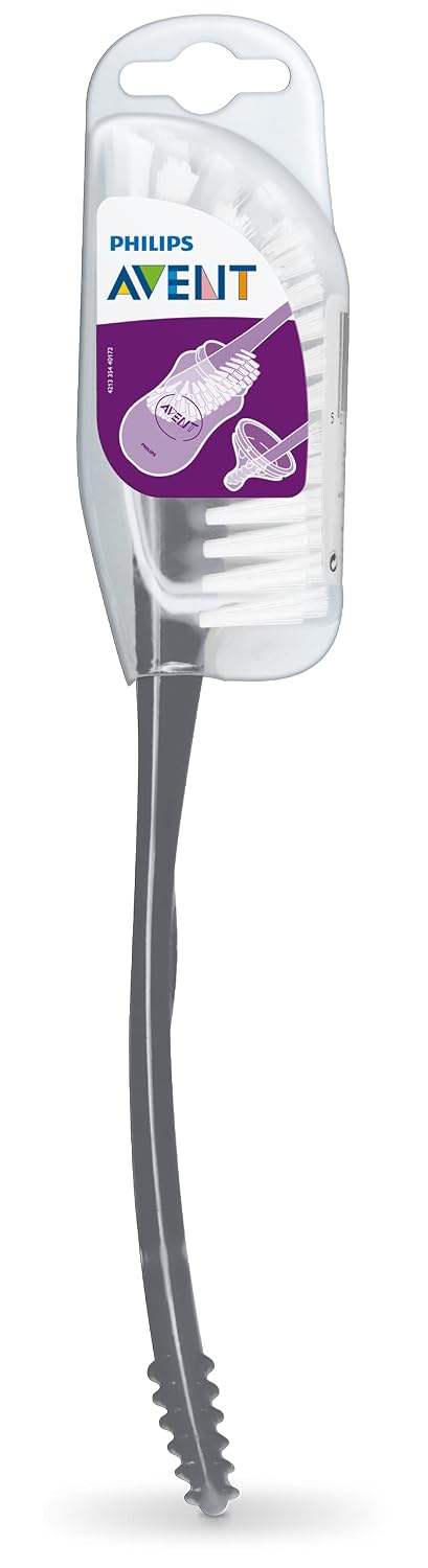 Philips AVENT Cepillo para biberón y tetina de bebé, gris, SCF145\/...