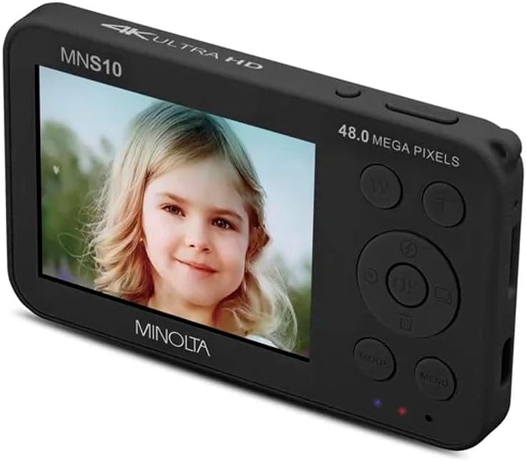 Minolta Cámara digital MNS10 48MP 4K Ultra HD - Negro | Aplicación...