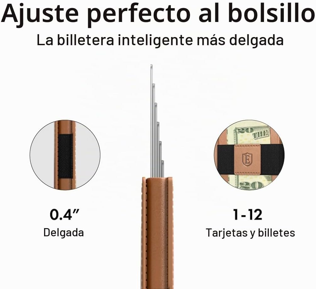 Ekster Parliament Pop Up Cartera Minimalista para Hombres - Roma Co...