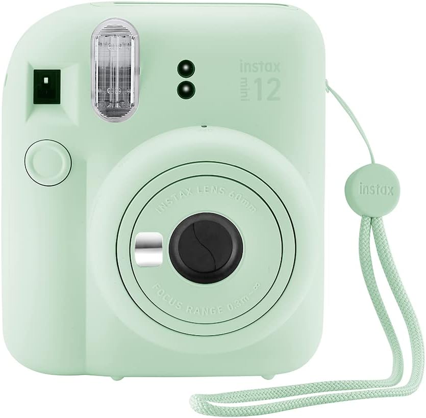 Fujifilm Cámara instantánea Instax Mini 12 con funda, calcomanías d...