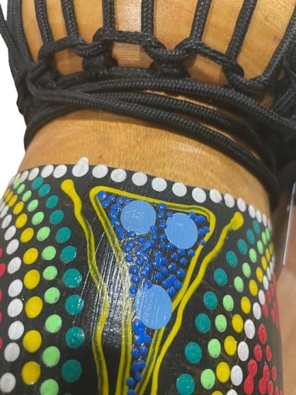 Tambor Djembe con cuerda (9 x 20 color) Regalo del día del padre Ta...
