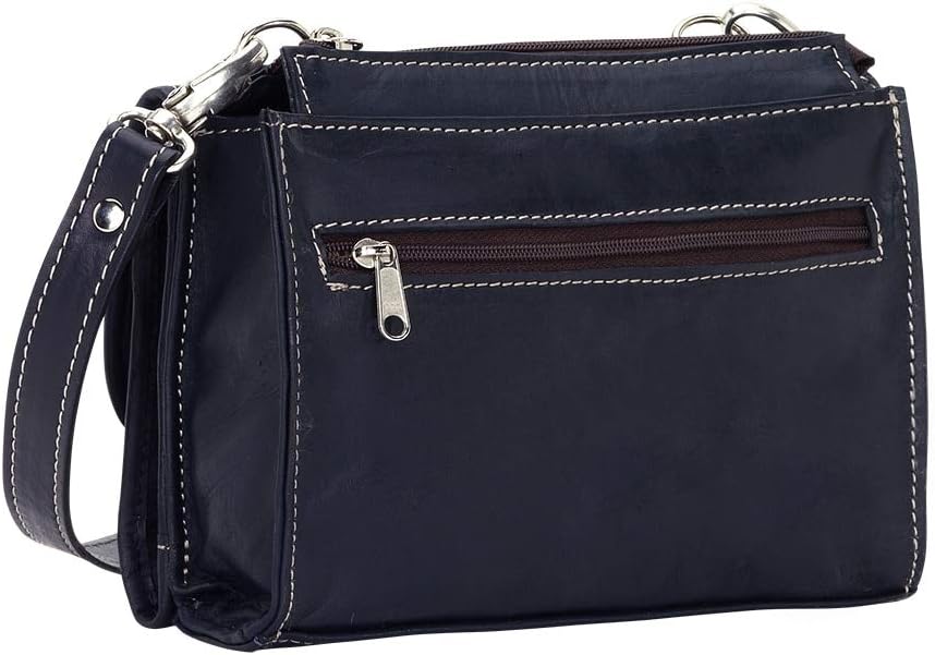American West Cartera bandolera de cuero para mujer - Western, Rojo -