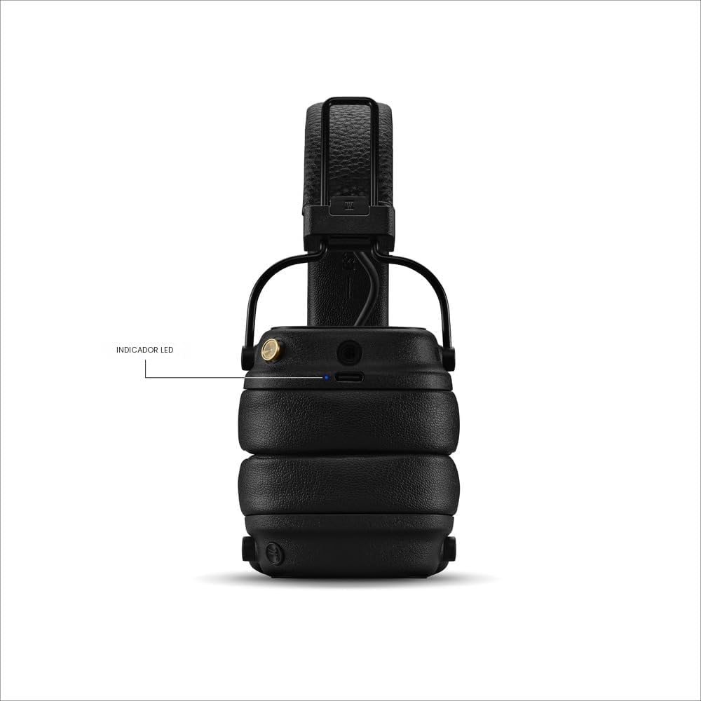 Marshall Major V - Auriculares inalámbricos con Bluetooth para llev...