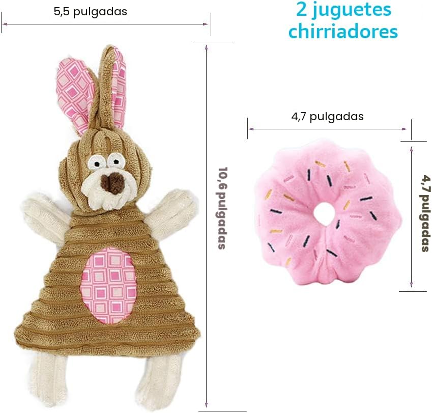 Volacopets Juguetes para cachorros para dentición, juguetes mastica...