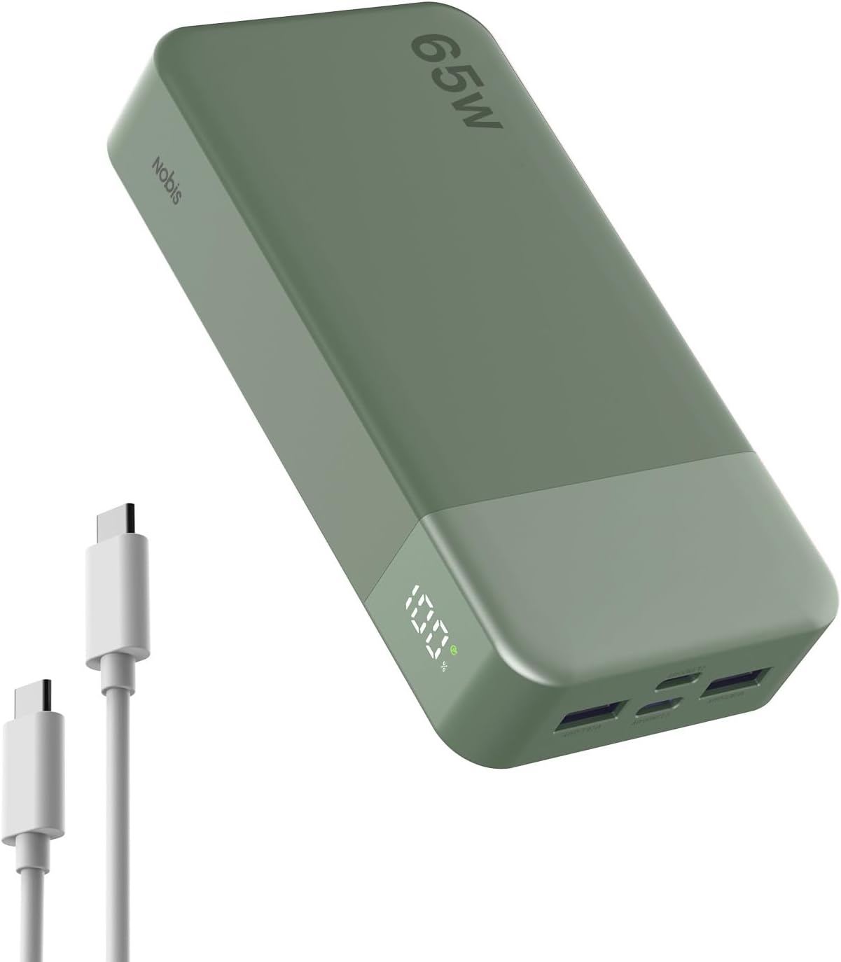 NOBIS Cargador portátil 20000mAh 65W Power Bank Carga rápida | Pane...