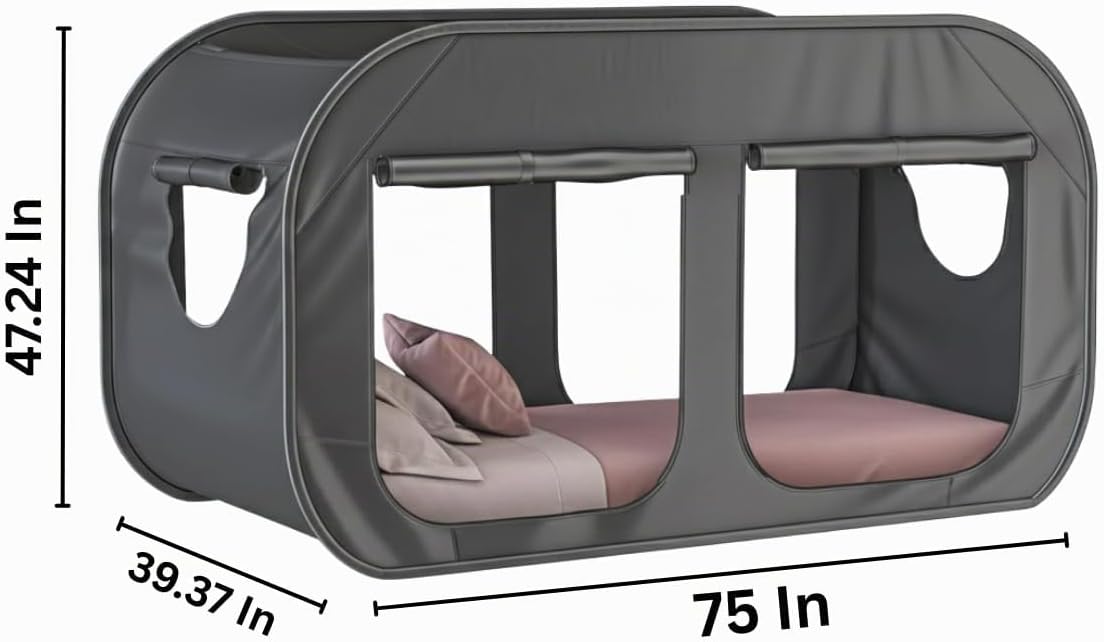 Skywin TidyFriend - Tienda de campaña para cama doble, toldo de pri...