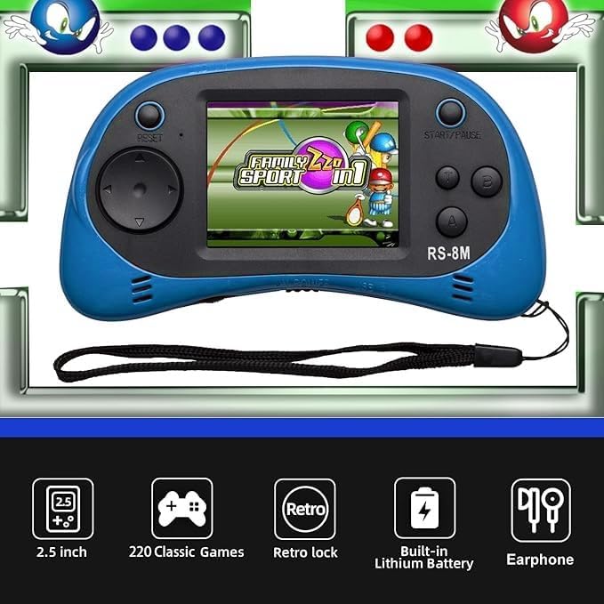 E-MODS GAMING Juegos de mano para niños, consola retro de videojueg...