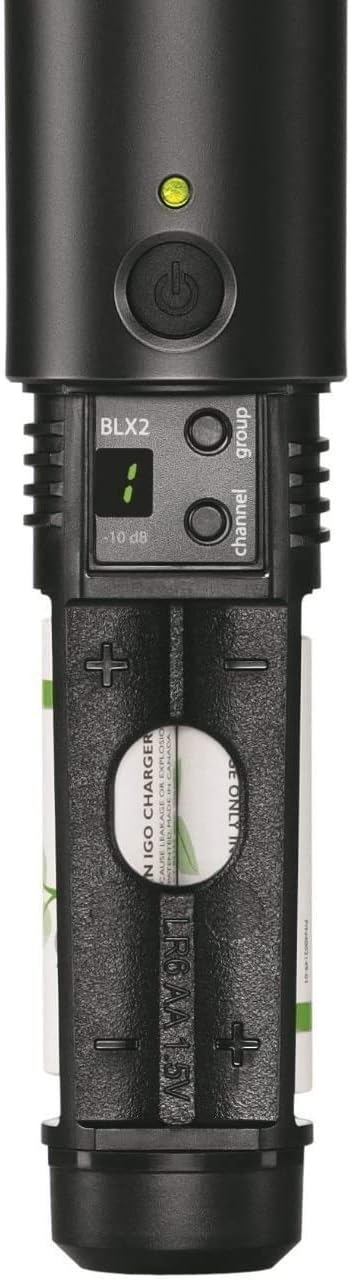 Shure BLX288\/PG58 Sistema de micrófono inalámbrico \u2013 Batería...