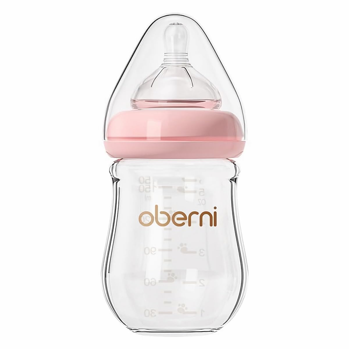 Botellas de bebé de vidrio Oberni, biberón anti-cólico para lactanc...