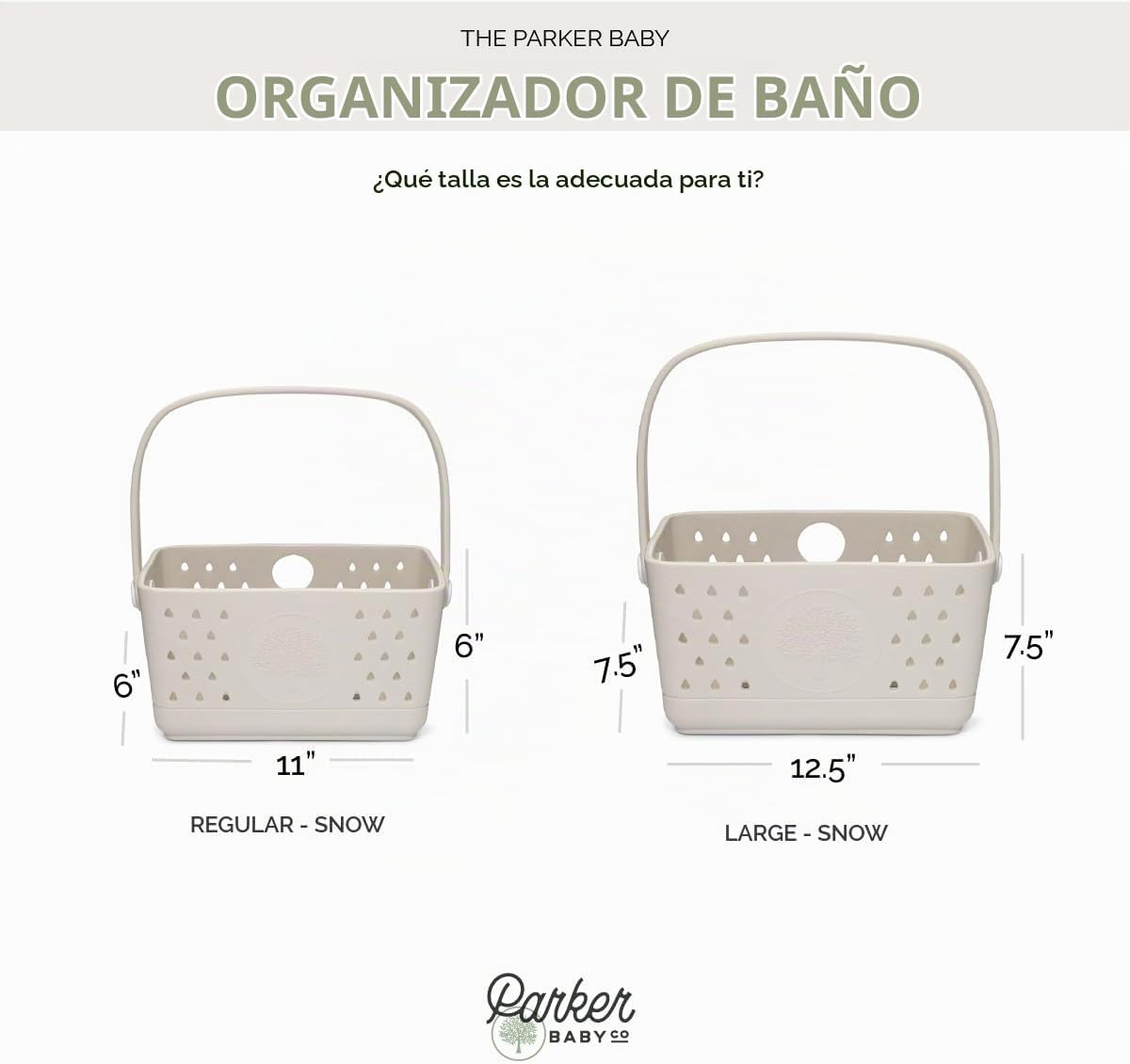 Parker Organizador de Baño para Bebé | Sin BPA y Grado Alimenticio...
