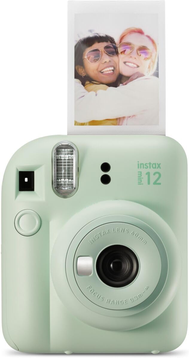 Cámara instantánea Fujifilm Instax Mini 12, color verde menta | Exp...
