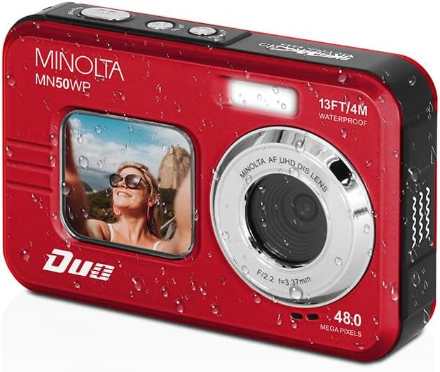 Minolta MN50WP 48MP 5K Ultra HD Pantalla LCD Dual Cámara Digital Im...