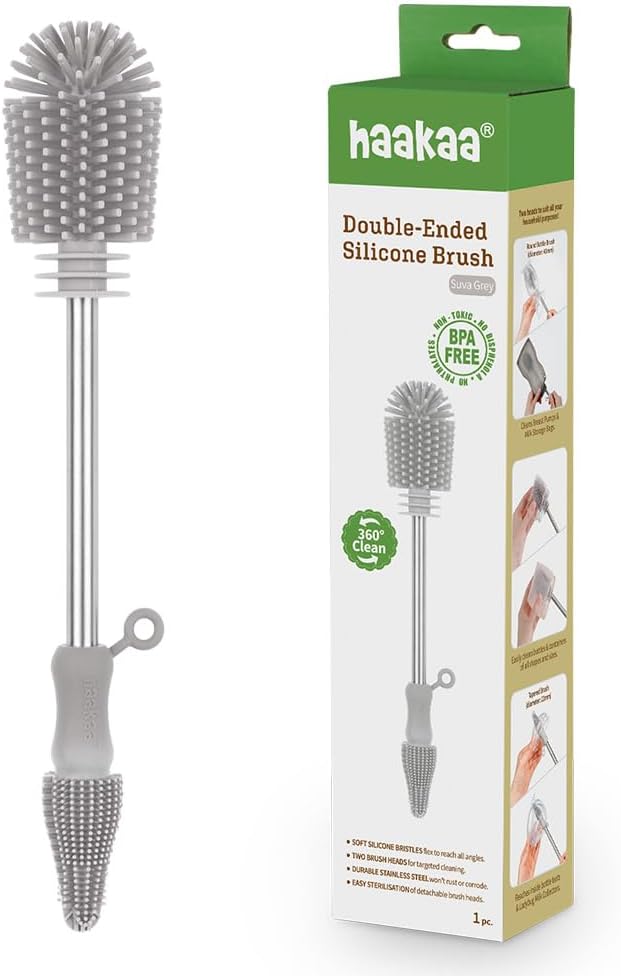 Haakaa Kit de Cepillos de Limpieza de Silicona \u2013 Cepillos de L...