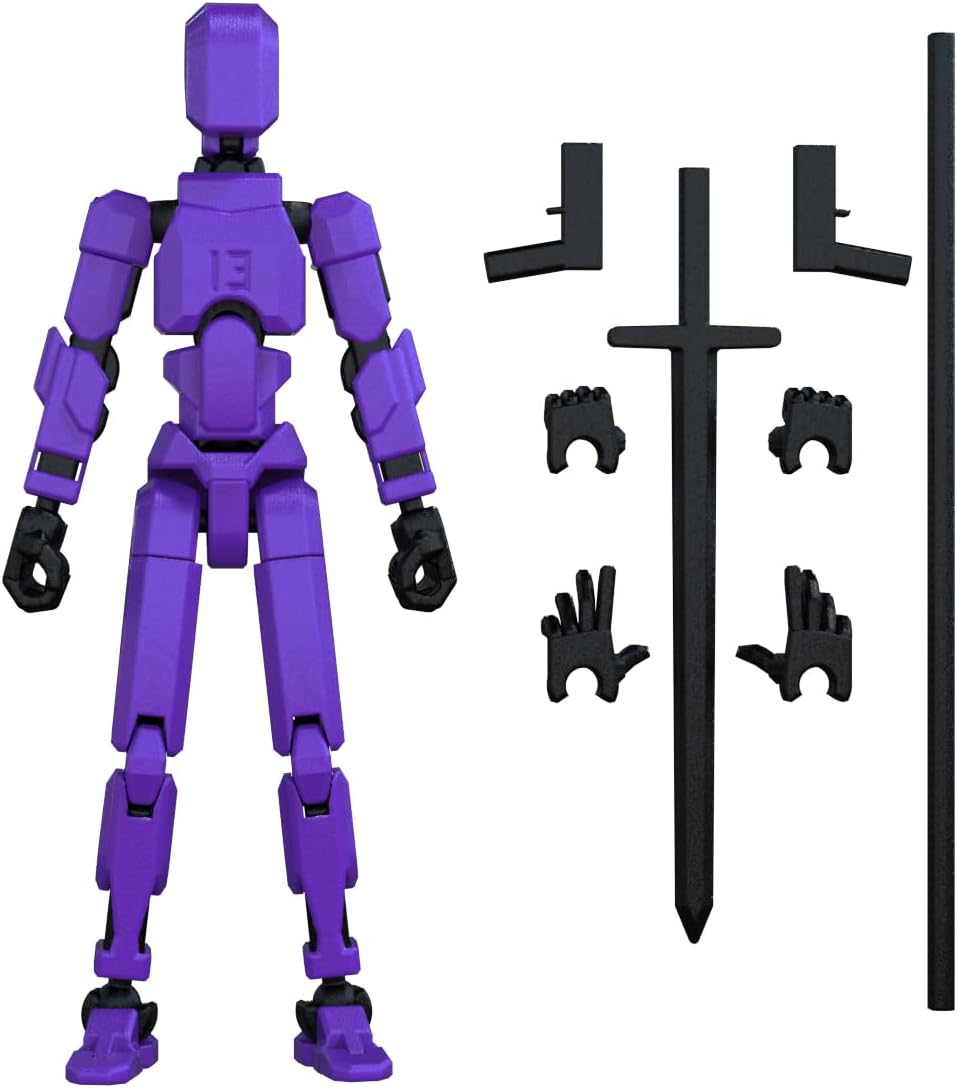 MerryXD T13 Figura de acción 3D, muñeco terminado de montaje Nova T...