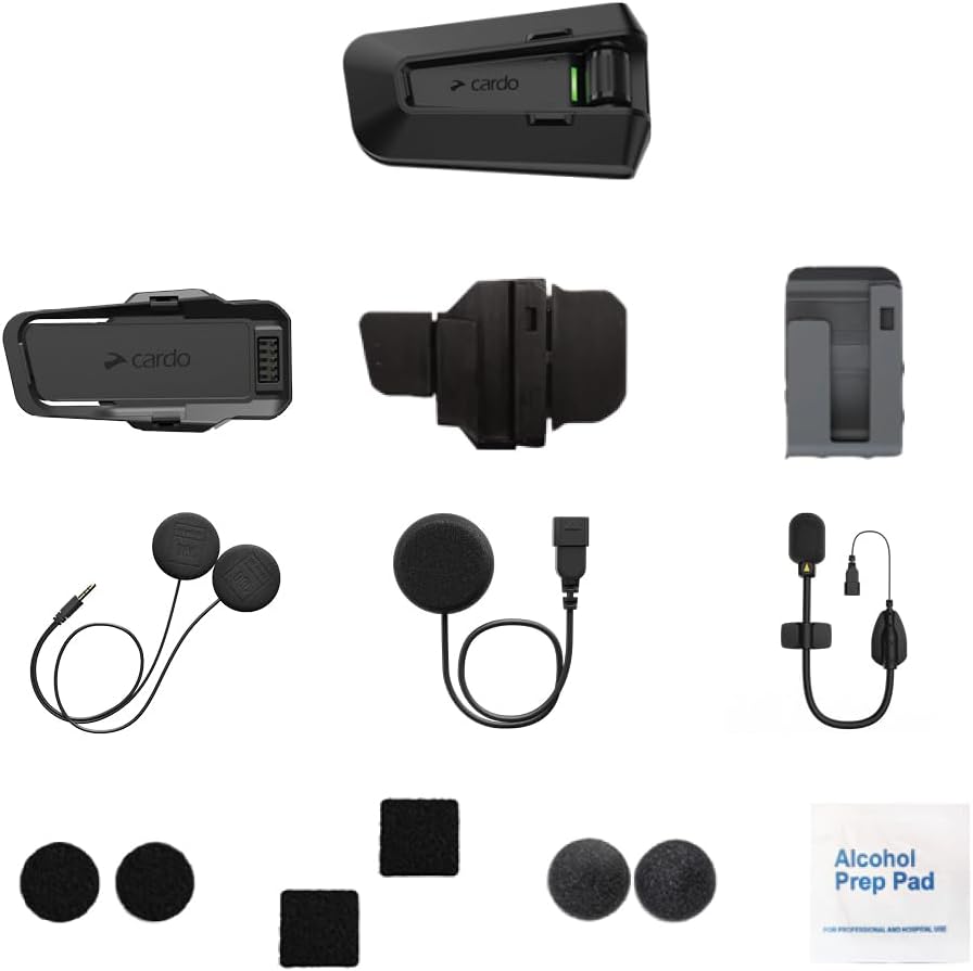 Cardo PACKTALK PRO - Sistema de comunicación para casco de motocicl...