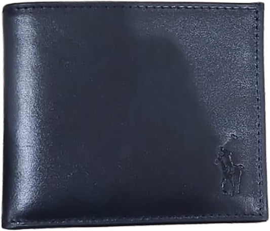 POLO RALPH LAUREN Billetera plegable de cuero para hombre \u2013 Di...
