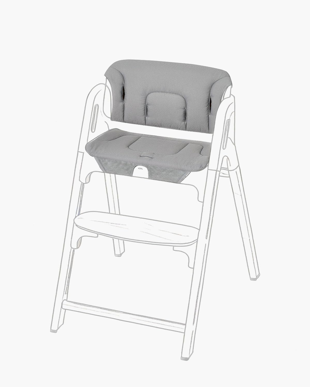 Momcozy Juego de cojín y respaldo para silla alta, soporte ergonómi...