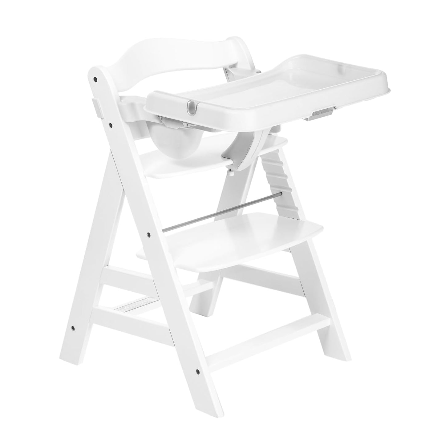hauck Alpha+ Grow Along Silla Alta Booster Ajustable de Madera, Mad...