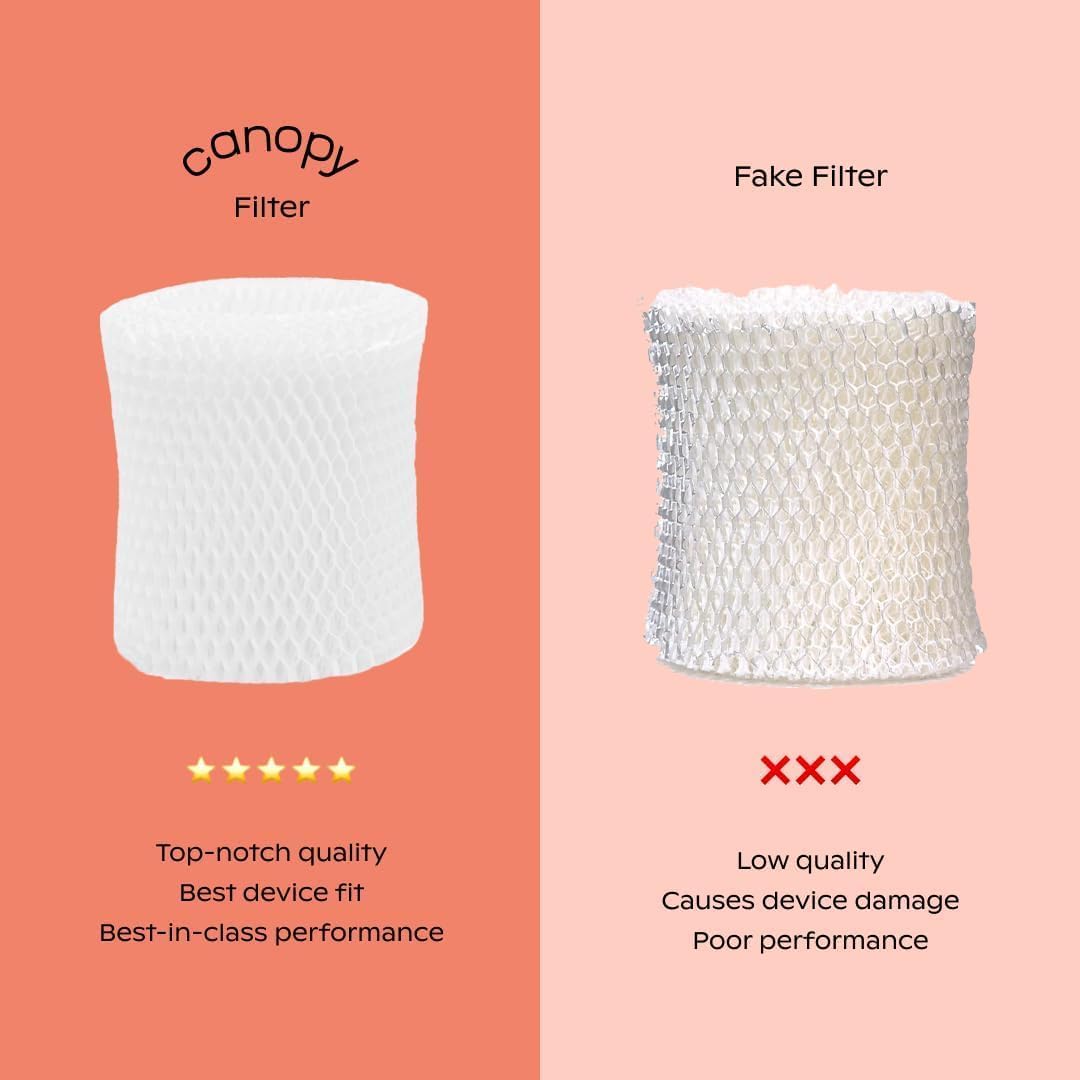 Canopy Filtro humidificador de cabecera original, paquete de 8, ree...