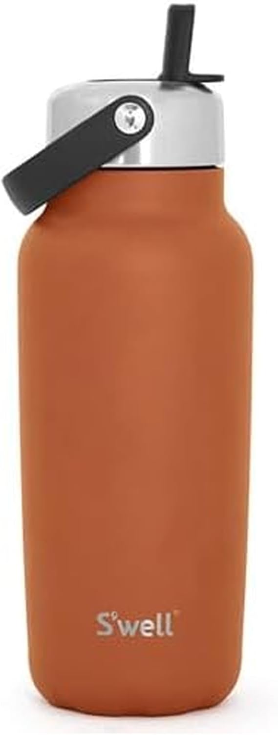 S'well Explorer de acero inoxidable reciclado con tapa abatible...