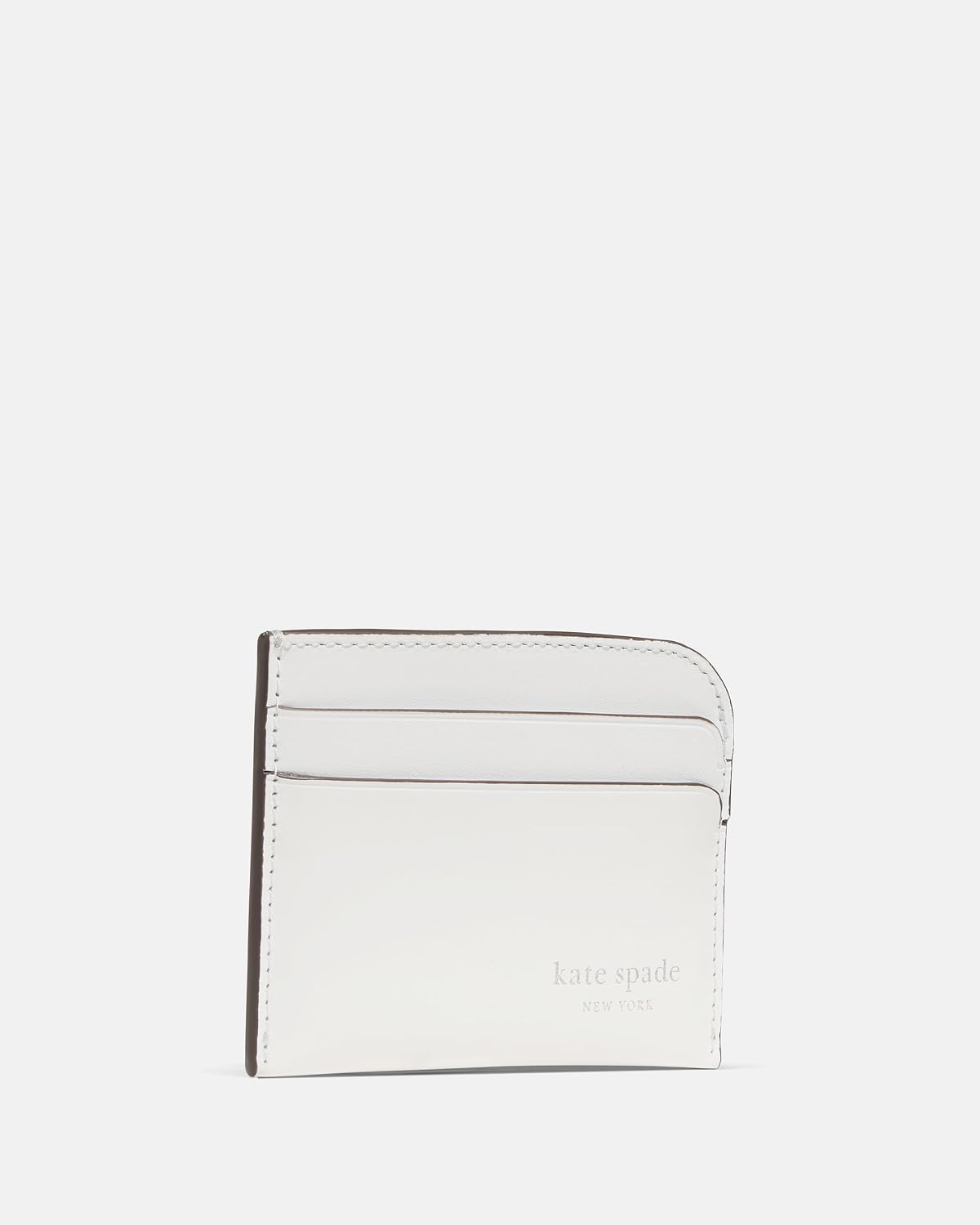 kate spade new york Tarjetero de cuero con guijarros Devin, Blanco...
