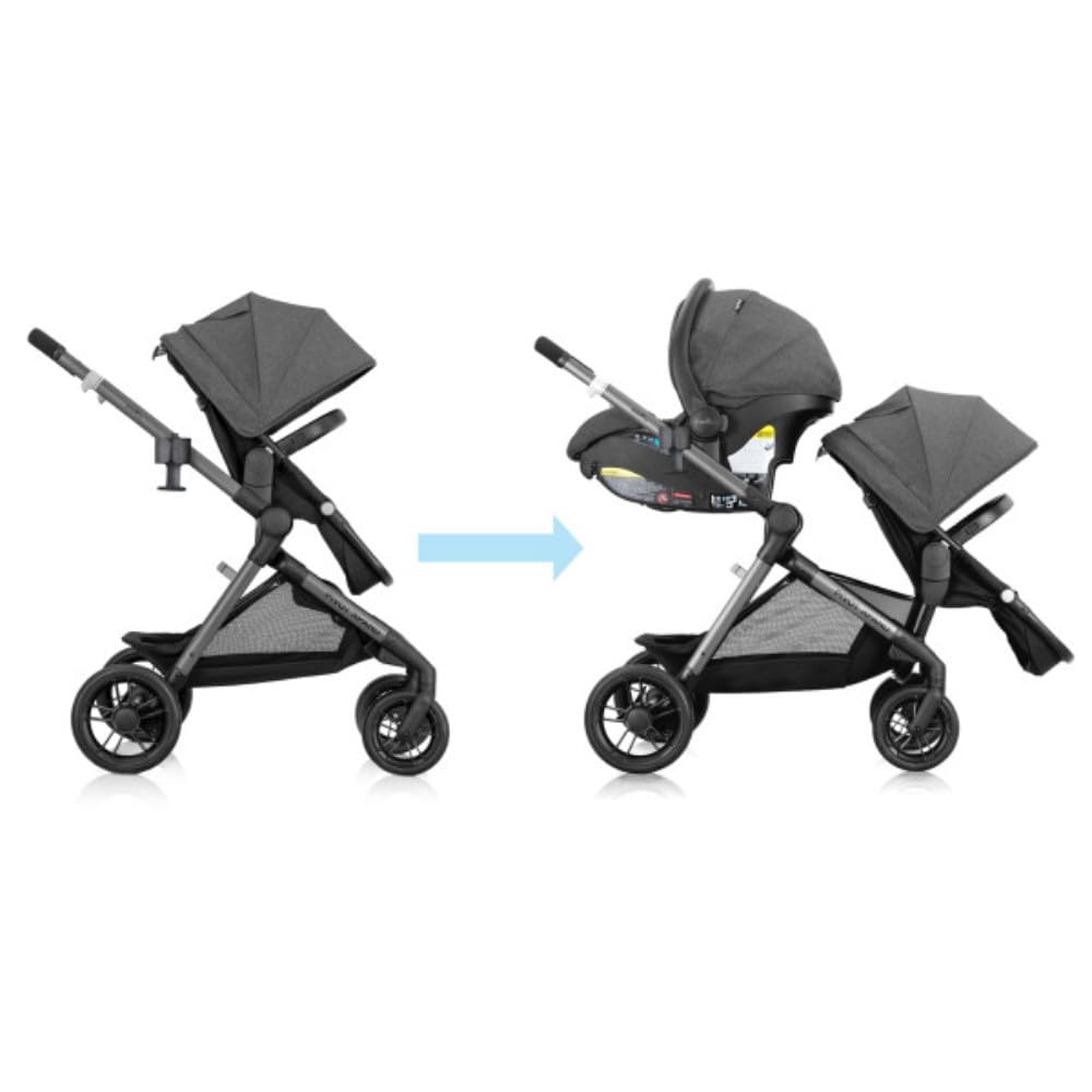 Sistema de viaje modular Evenflo Pivot Xpand con asiento de coche i...