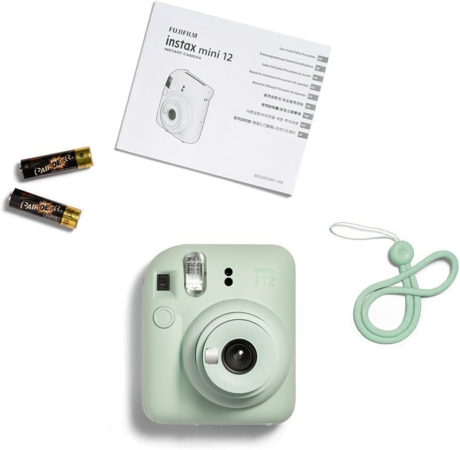 instax mini 12 cámara, verde menta