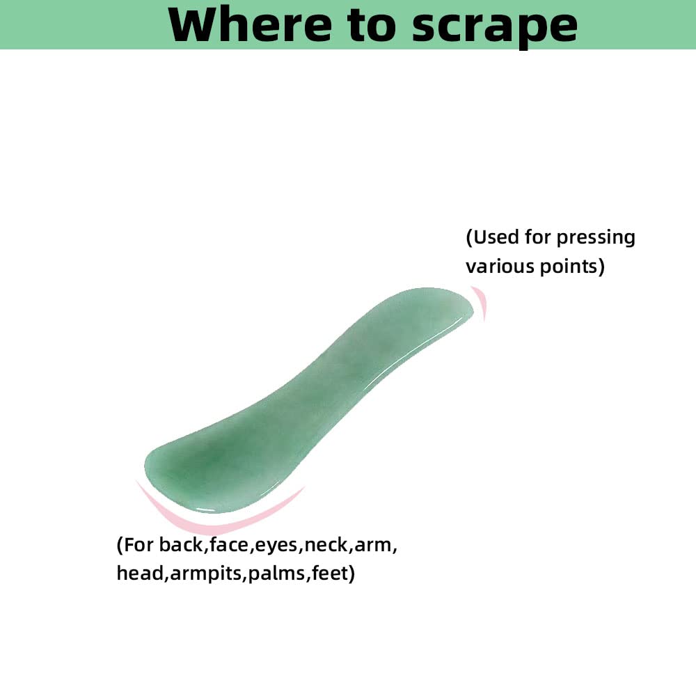 TOP SEWING Gua Sha - Herramientas faciales para masaje de espalda,...