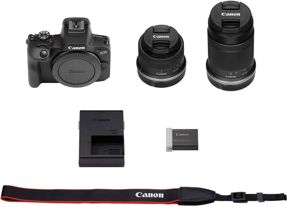Cámara Canon EOS R100 sin espejo con lente RF-S18-45mm F4.5-6.3 IS...