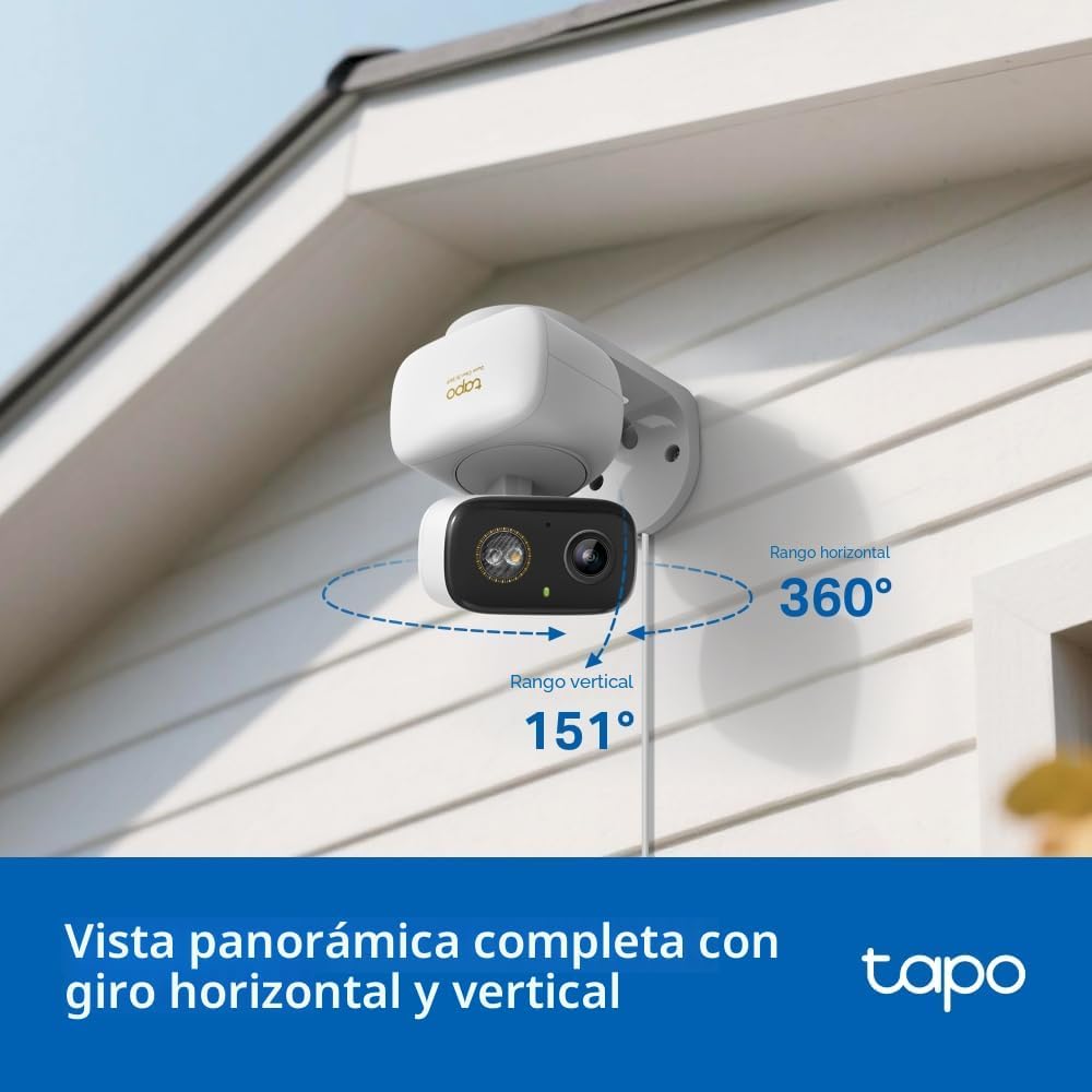 Tapo 3K 5MP Cámara de seguridad Pan\/Tilt para interiores\/exterior...