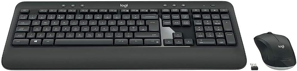 Logitech Teclado inalámbrico avanzado MK540 de tamaño completo para...