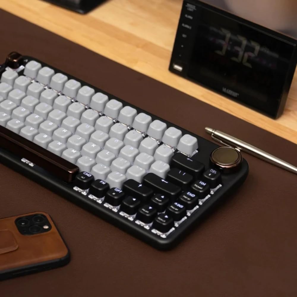 Azio IZO - Teclado mecánico inalámbrico BT5\/USB para PC y Mac, int...