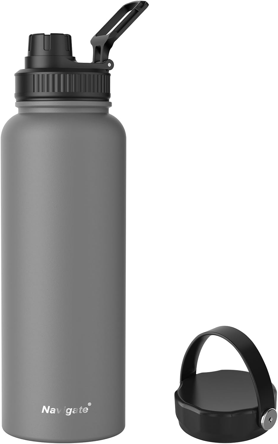 Navigate Botella de agua aislada de acero inoxidable de 64 onzas, d...