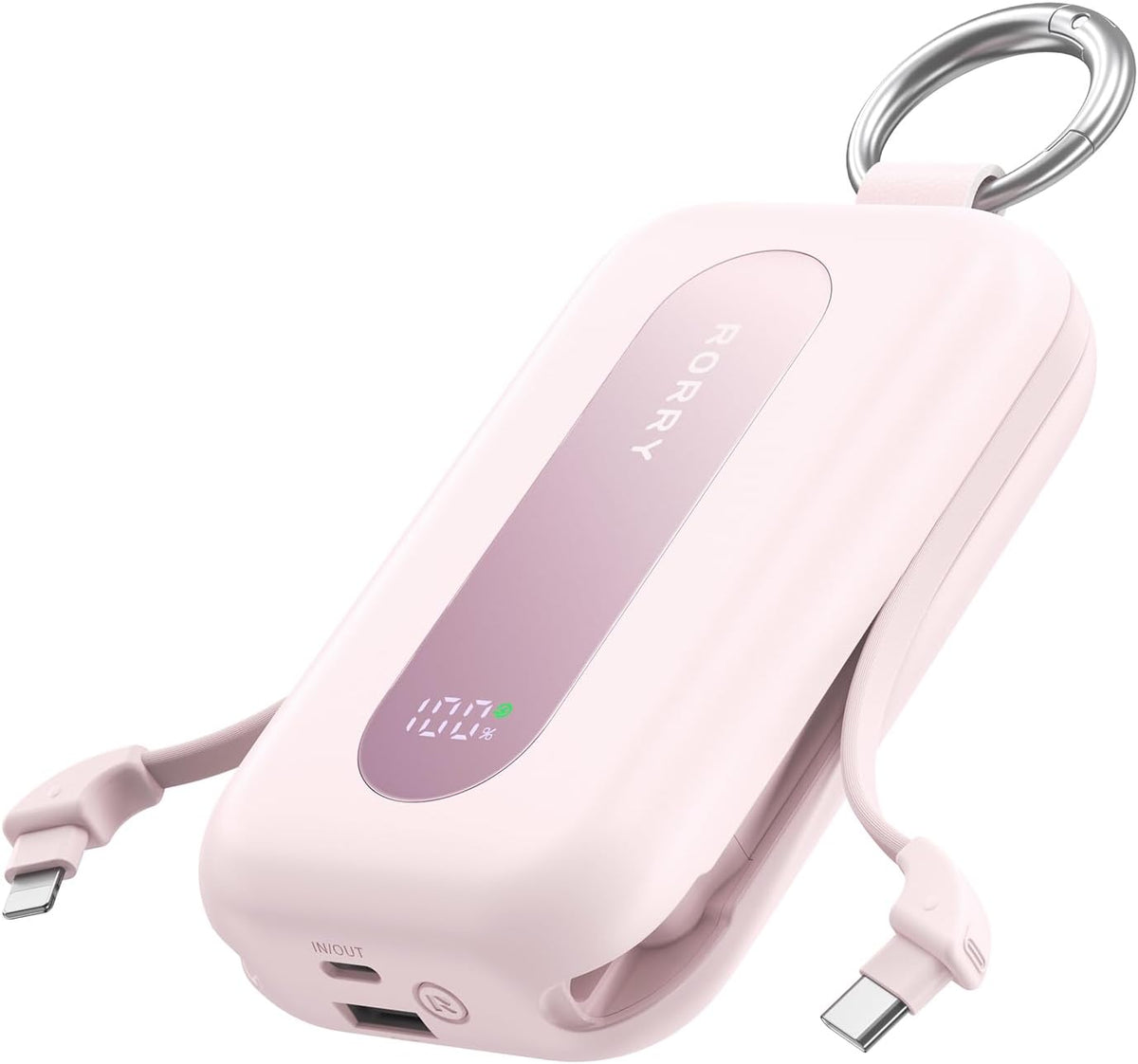 RORRY CharmGo Cargador portátil 20000mAh 30W Power Bank 4 en 1 Bate...